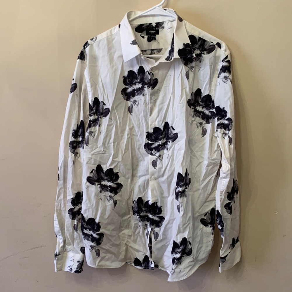 Express Floral Button Down